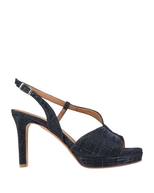 Albano Blue Sandals Textile Fibers