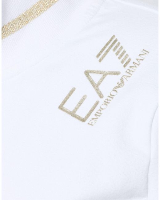 EA7 White Tracksuit Cotton, Elastane