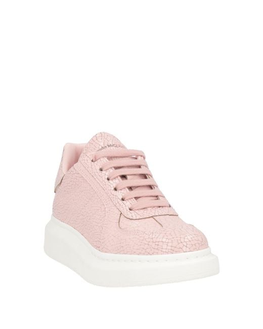 McQueen Pink Sneakers Leather
