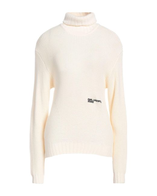 Karl Lagerfeld White Turtleneck