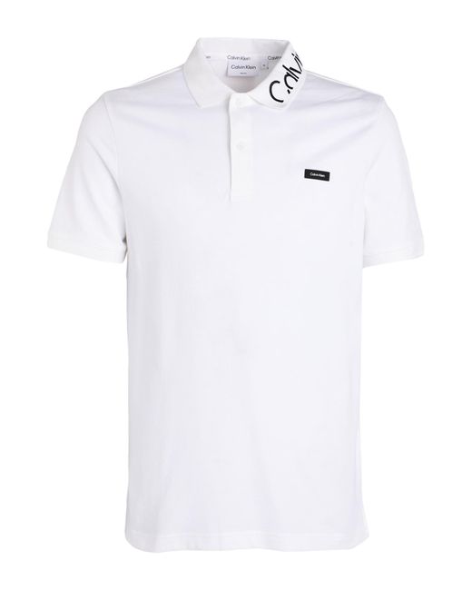 Calvin Klein Poloshirt in White für Herren