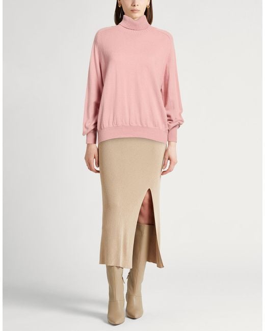 Ballantyne Pink Turtleneck Cashmere