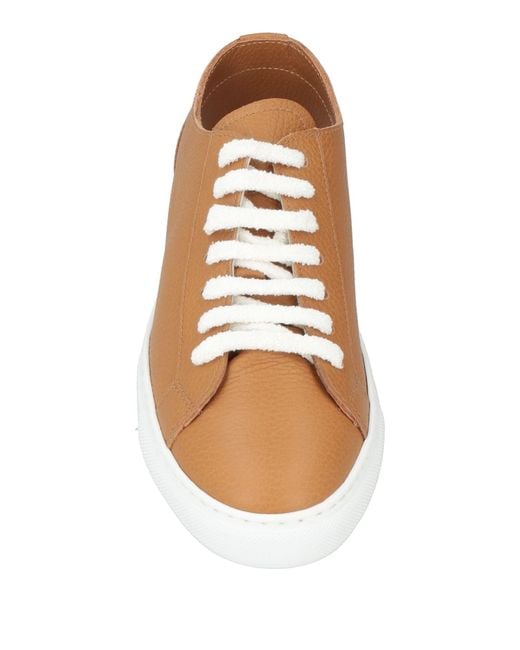 Doucal's Brown Sneakers Leather for men
