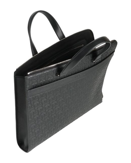 Ferragamo Black Handbag Calfskin for men