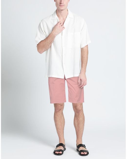 Grey Daniele Alessandrini Pink Shorts & Bermuda Shorts for men
