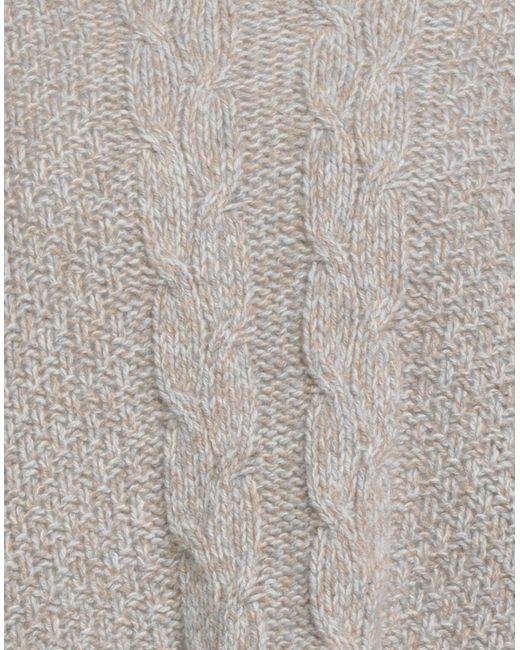 Aragona Gray Turtleneck Alpaca Wool, Merino Wool