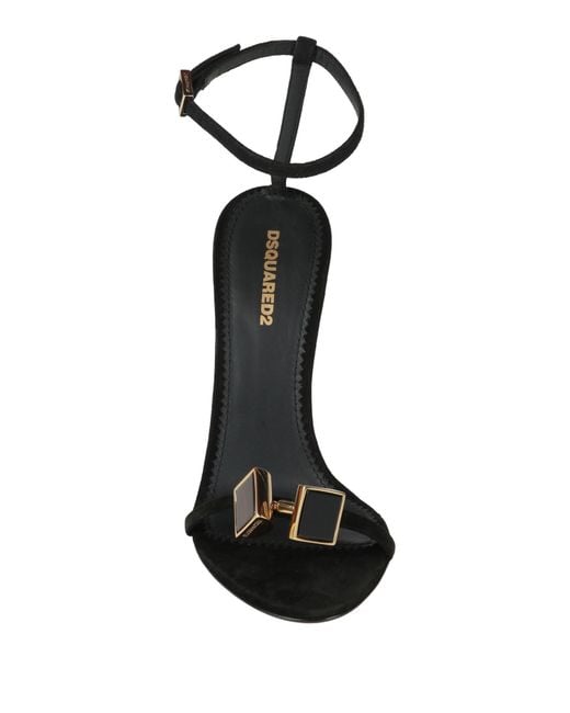 DSquared² Black Sandals Leather
