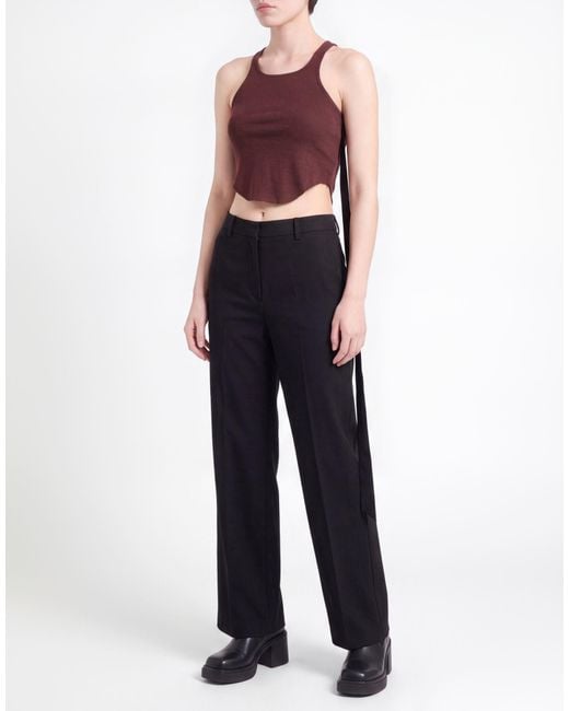 Rick Owens Red Burgundy Top Cotton