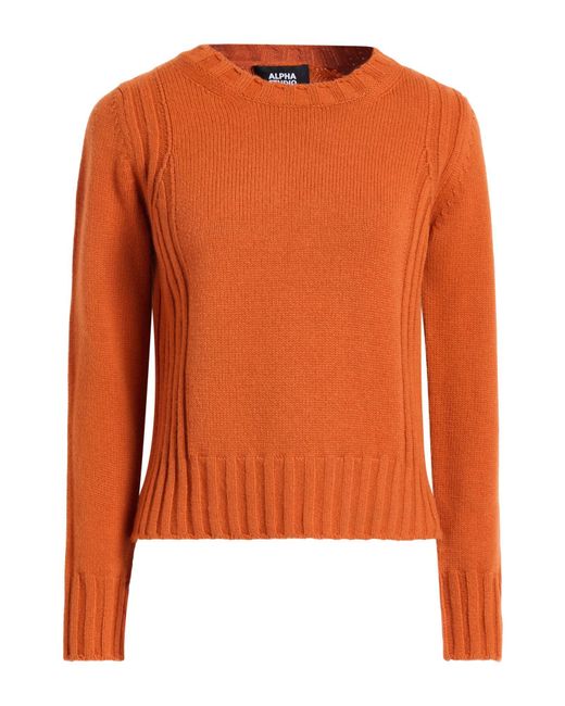 Alpha Studio Orange Sweater Cashmere