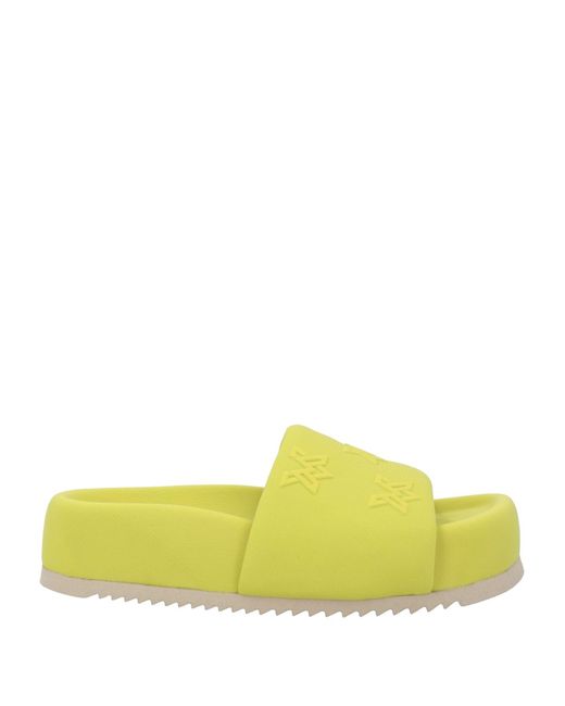 Vic Matié Yellow Sandals Textile Fibers