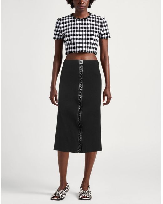 Maje Black Midi Skirt