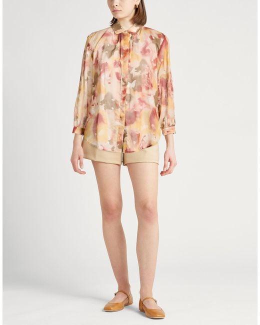 Massimo Alba Pink Military Shirt Cotton