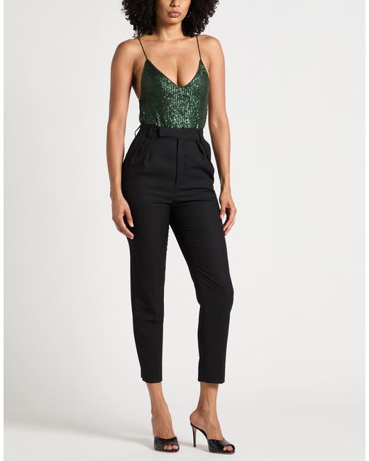 Norma Kamali Green Dark Bodysuit Polyester, Elastane