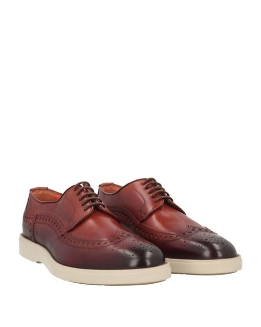 Santoni Brown Lace-up Shoes for men