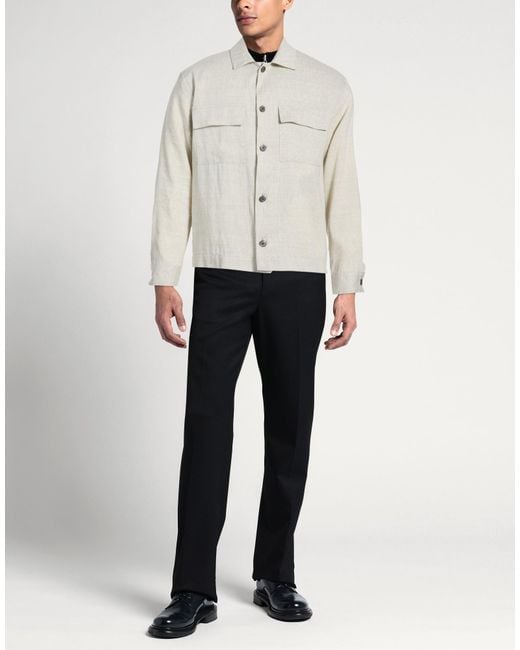 Windsor. White Jacket Linen, Wool, Elastane for men