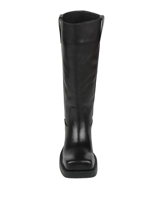 Ash Black Boot Leather