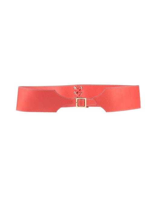 Missoni Red Belt Leather