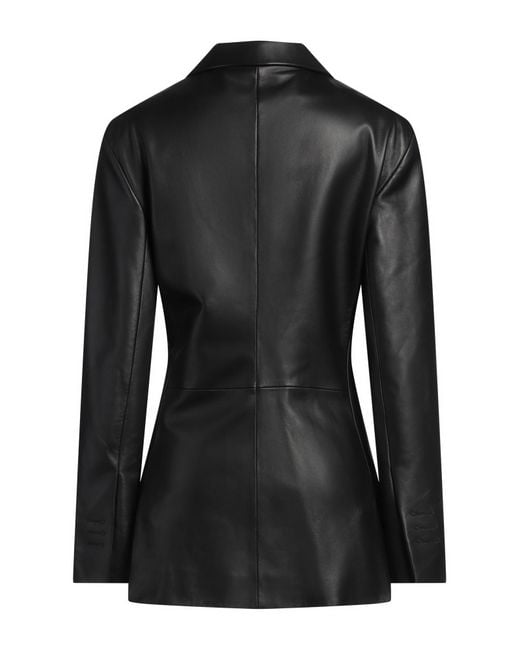 Jacquemus Black Blazer Lambskin