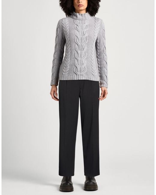 Kaos Black Pants Polyester, Viscose, Elastane