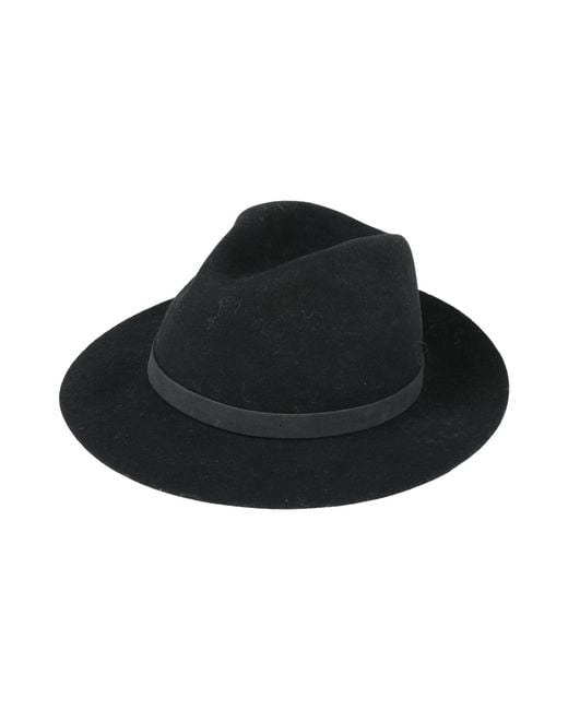 Emporio Armani Black Hat Wool for men