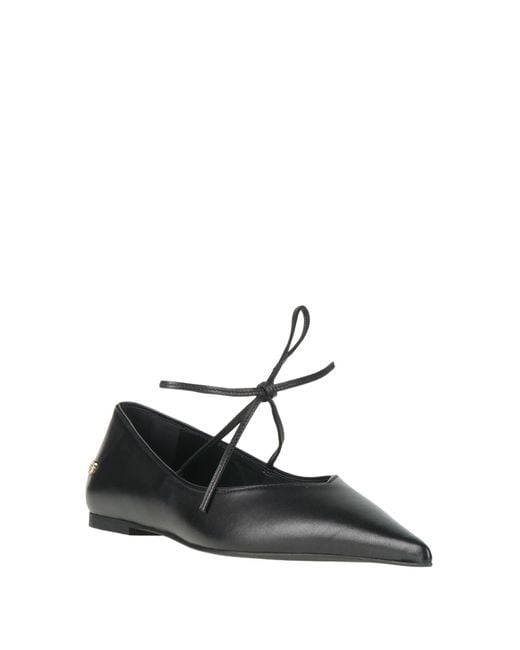 Anine Bing Black Ballet Flats Leather
