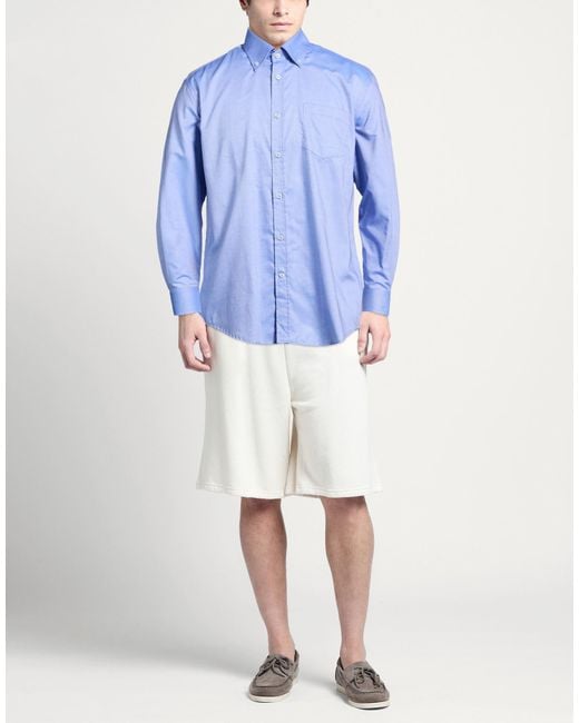 Paul & Shark Blue Shirt Cotton for men