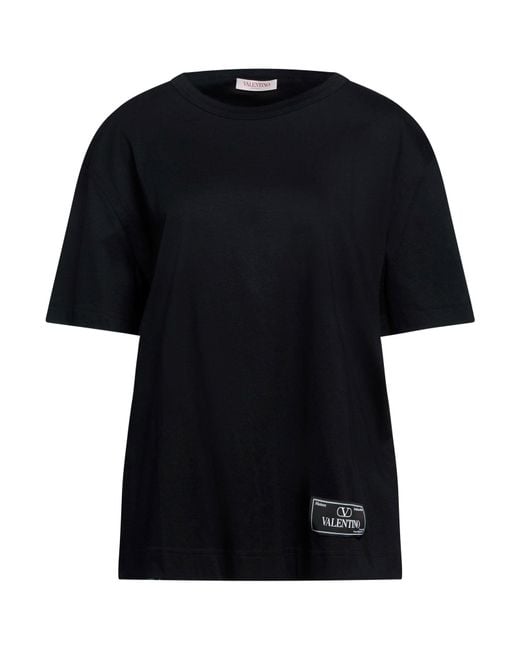 Valentino Garavani Black T-Shirt Cotton