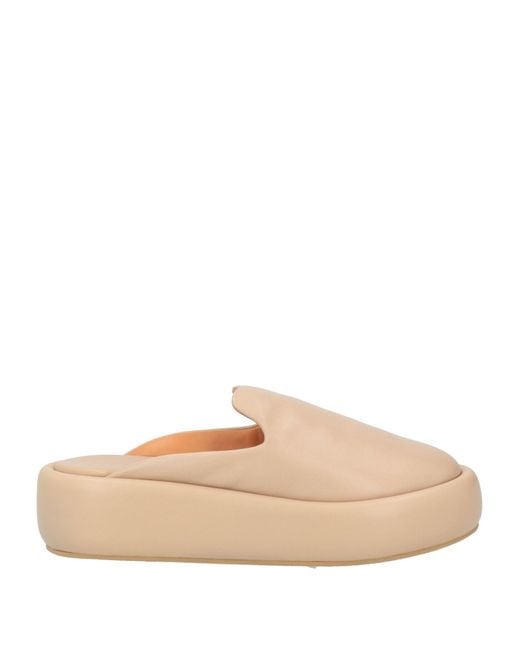 Robert Clergerie Natural Mules & Clogs Leather