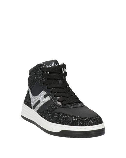 Hogan Black Sneakers Leather