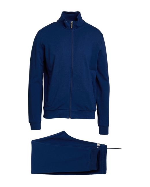 Bikkembergs Blue Tracksuit Cotton, Elastane for men