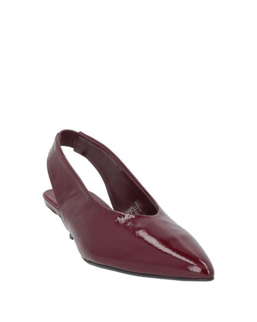J.A.P. JOSE ANTONIO PEREIRA Purple Burgundy Pumps Leather
