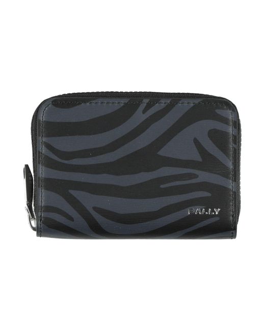 Bally Black Wallet Leather for men