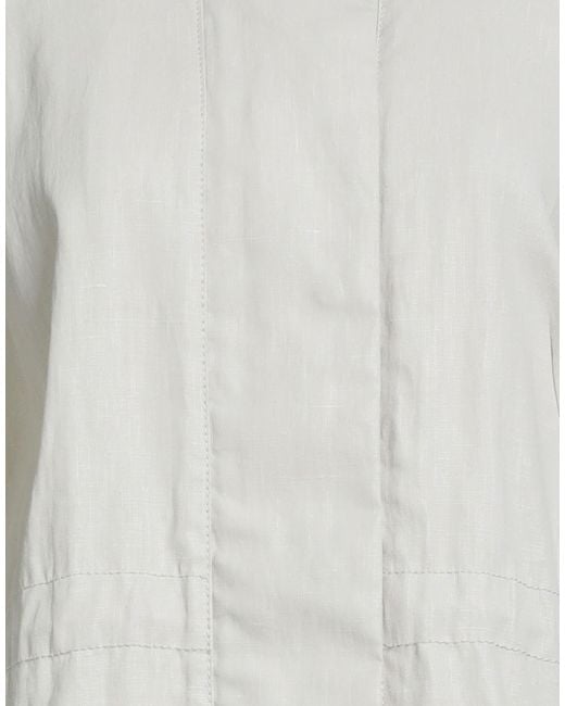 Peuterey Gray Coat Linen