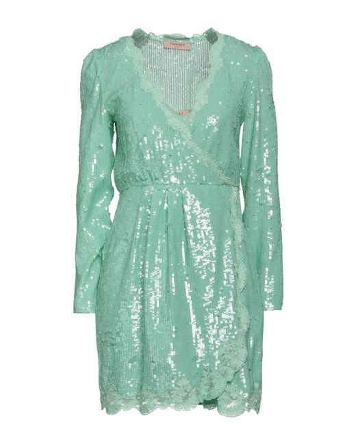 Twinset Green Mini Dress Polyester