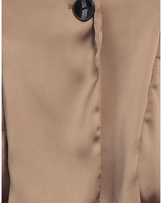 Herno Brown Khaki Blazer Polyester