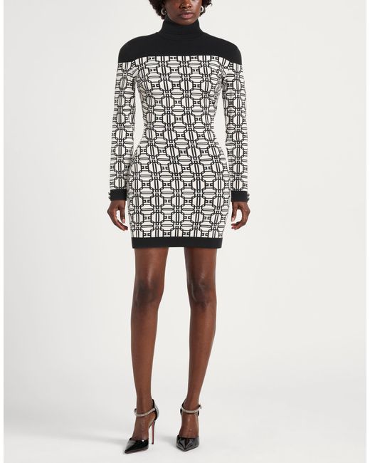 Elisabetta Franchi Black Mini Dress