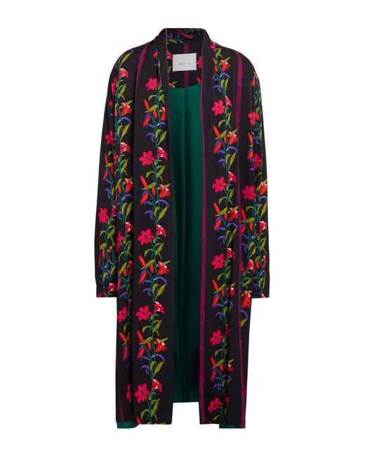WU'SIDE Blue Overcoat & Trench Coat Viscose