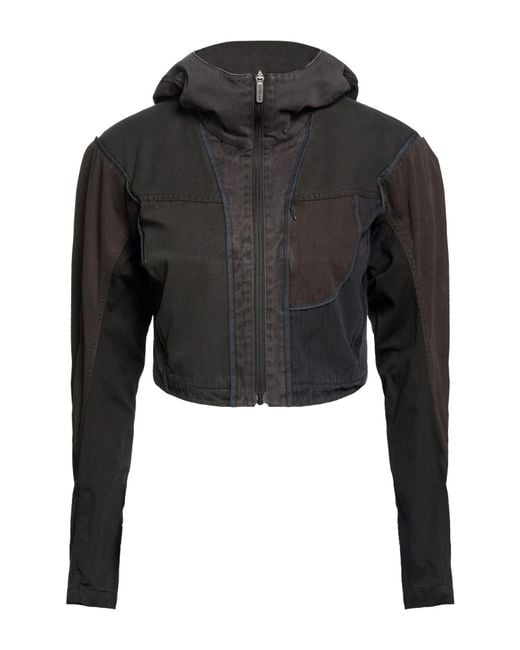 Hyein Seo Black Charcoal Jacket Cotton