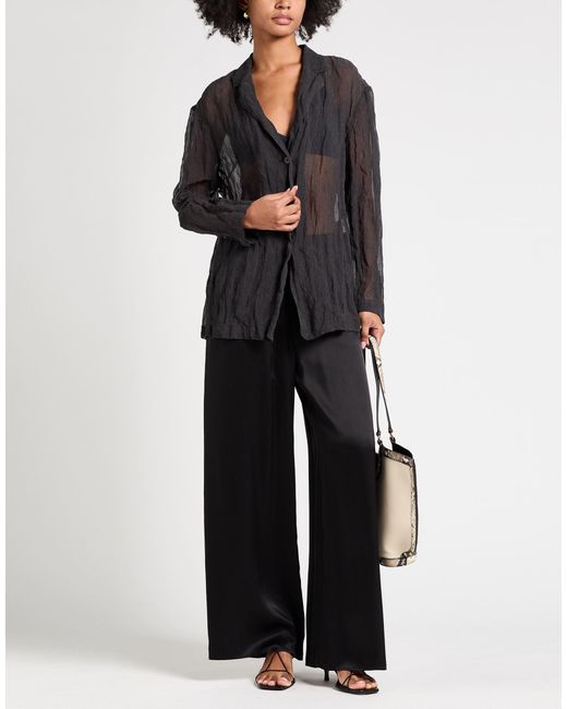 Alysi Black Shirt Cotton, Metal