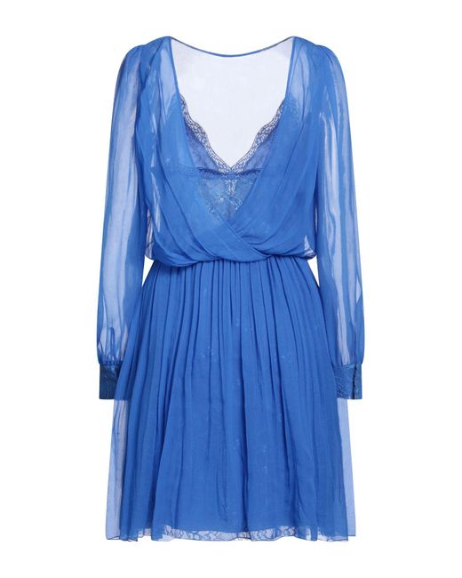 Alberta Ferretti Blue Mini Dress
