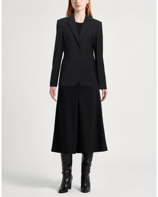Dondup Black Blazer Polyester, Virgin Wool, Elastane