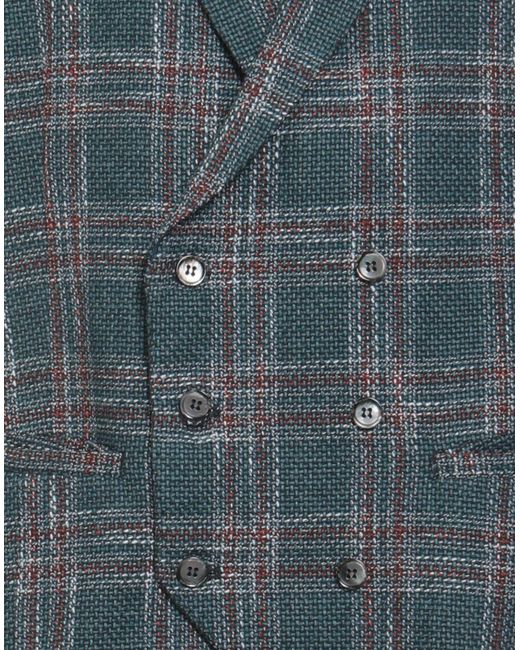 L.b.m. 1911 Blue Tailored Vest Cotton, Wool, Polyester, Acrylic, Polyamide for men