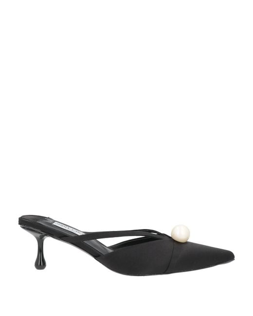 Jimmy Choo Black Mules & Clogs Textile Fibers