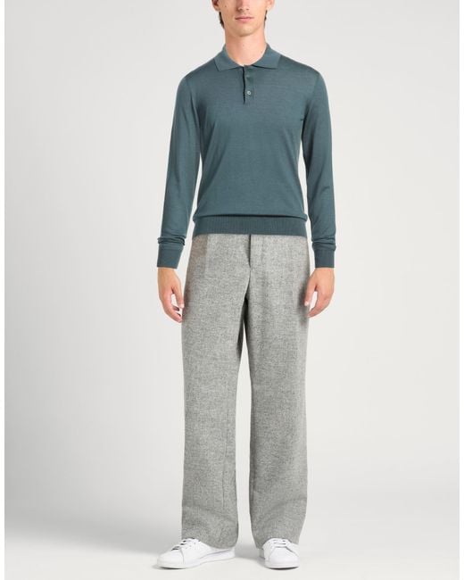 Isaia Blue Sweater Wool for men