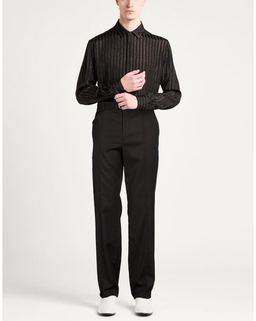 Ferragamo Black Pants Virgin Wool, Polyamide, Elastane for men