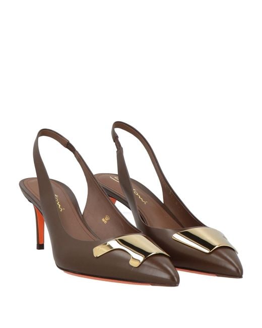 Santoni Brown Pumps