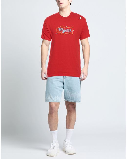 Saucony Red T-Shirt Cotton for men