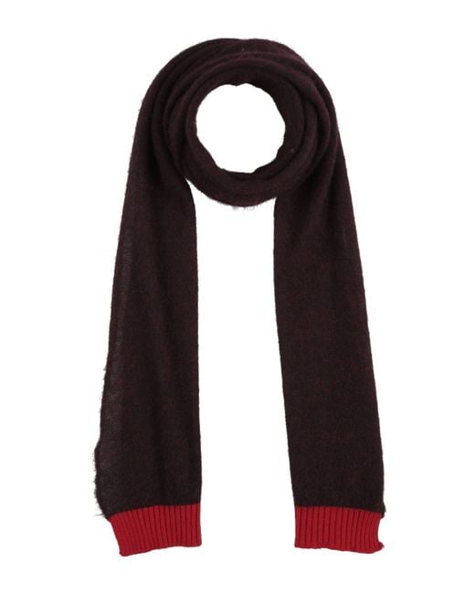 Drumohr Black Scarf Wool, Cashmere, Polyamide for men