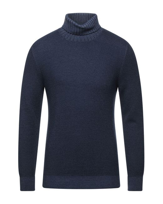 Gran Sasso Wool Turtleneck in Blue for Men | Lyst