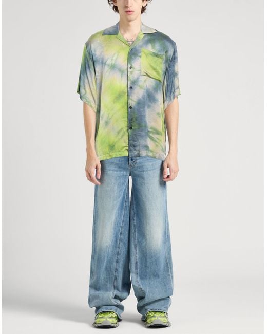 Camicia di MSGM in Green da Uomo
